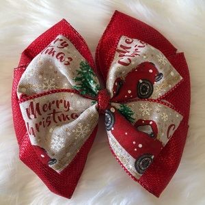 Large Red Christmas Bow